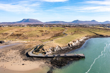 Aerial view of Ballyness Pier in County Donegal - Ireland © Lukassek