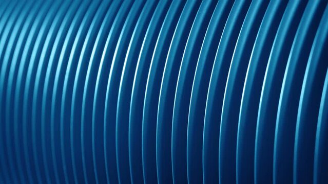 Moving Along Blue Plastic Tubing