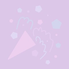 Party Popper. Exploding festive Popper with confetti. The element of celebrating a new year, birthday and any holiday. Flapper for celebration decoration design emoji. Flat icon. Party confetti.