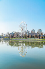 The lake skyline of Tianjin Water Park