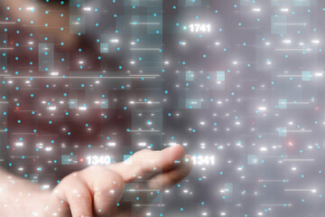 Communication technology for internet business. Global world network