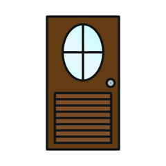 Door vector for website symbol icon presentation