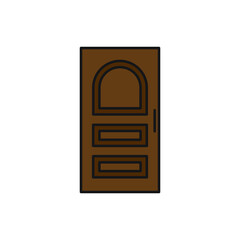 Door vector for website symbol icon presentation