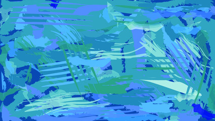 Vector graphic of abstract watercolor background using blue color scheme