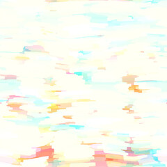 Wavy summer broken wavy stripe seamless background. Ombre color blend for beach swimwear, trendy fashion print. Streaks wave digital watercolor effect. High resolution repeat pattern material.