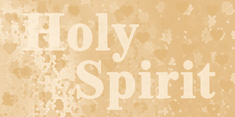 Duch Święty - napis. - obrazy, fototapety, plakaty