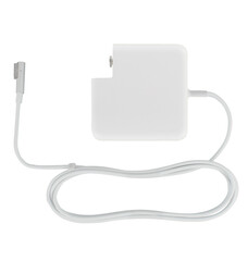 laptop power supply, laptop accessory, on a white background in isolation