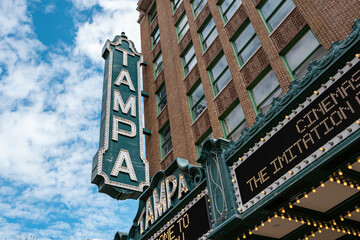 Das Tampa Theater in Downtown Tampa, Florida - obrazy, fototapety, plakaty