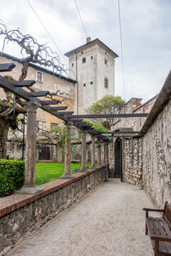 The beautiful Castello del Buonconsiglio, in Trento, Trentino Alto Adige, northern Italy.