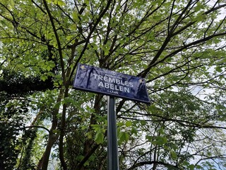 sign in the park