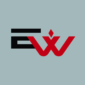 Initial Letter EW Logo Design