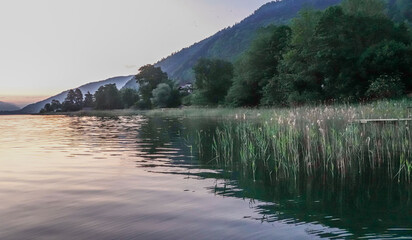 Morgenstimmung am Ossiacher See in Kärnten