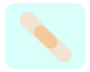 bandage on white background