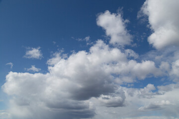 Fototapeta na wymiar Blue sky background with clouds.Beautiful summer sky.