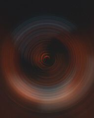 dark abstract background circular waves multicolor orange and black