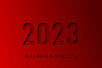 Fotobehang 2023 - gelukkig nieuwjaar 2023  © guillaume_photo