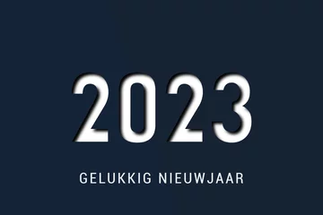 Fototapeten 2023 - gelukkig nieuwjaar 2023  © guillaume_photo