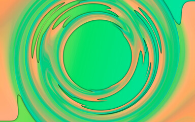 green round futuristic element on orange background stylish high resolution design
