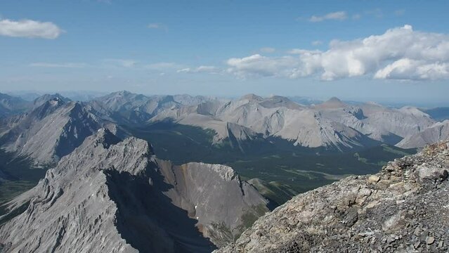 View at the summit of Mount Rae