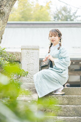 浴衣女性ポートレート