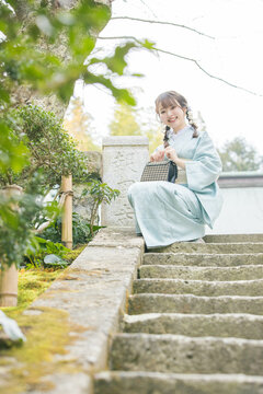 浴衣女性ポートレート