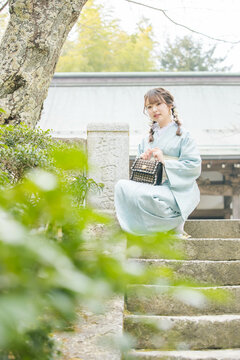 浴衣女性ポートレート