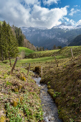 Fototapeta premium Schweiz bei Oberiberg in der Nähe von Roggenstock bei Schwyz