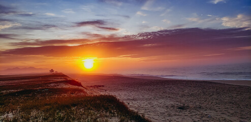 sun sunset sea bikencloud sand