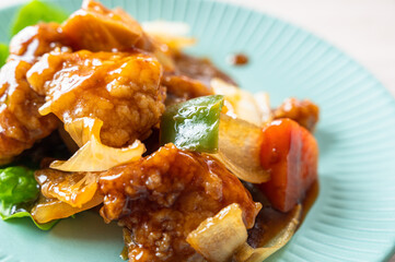 中華料理　酢豚