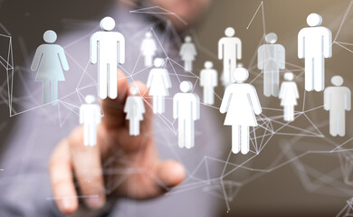 Global network. Blockchain. 3D illustration. Neural networks and artificial intelligence. Abstract