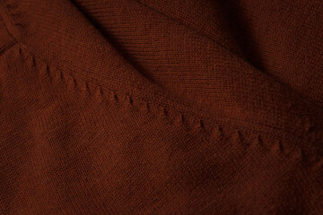 brown cotton texture of the  terracotta color cloth 