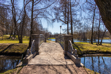 Bridges and ponds of Gatchina Park