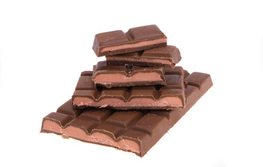 chocolate with strawberry filling