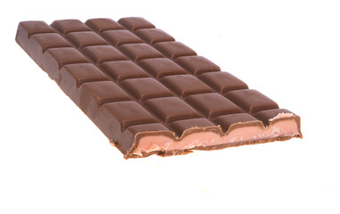 chocolate with strawberry filling