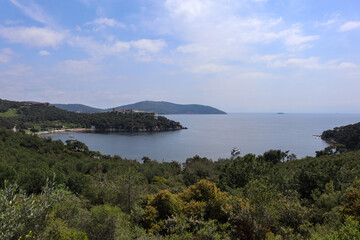Fototapeta na wymiar Istanbul Heybeliada Bay and Forest
