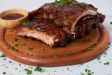 grilled steak with vegetables