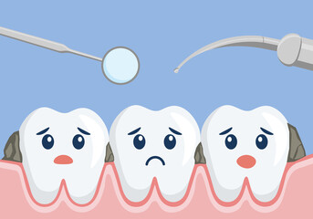 Teeth clearning concept. Oral care. Dental care.