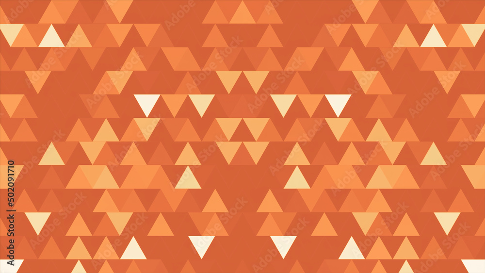 Poster broadcast twinkling cubic hi-tech triangles and squares. random changing geometrical graphics shapes