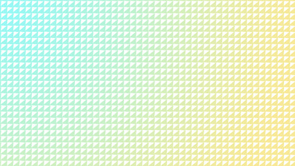 Pattern of colorful and white tilted triangles. Abstract full frame geometric vibrant background in 4k resolution. Copy space.