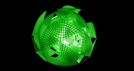 abstract 3d background wireframe stained glass translucent