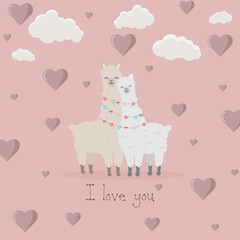 Declaration of love to llamas. I love you © Anna Panda