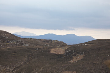 Rugged landscape of the Isle of Lewis, Outer Hebrides, Scotland, Scotland, United Kingdom