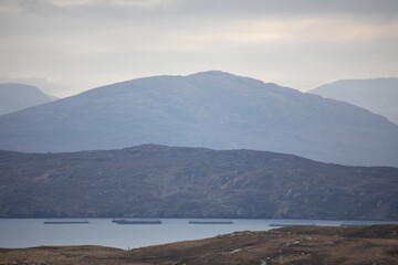 Rugged landscape of the Isle of Lewis, Outer Hebrides, Scotland, United Kingdom