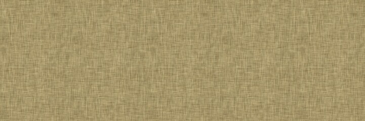 Seamless jute hessian fiber texture border background. Natural eco beige brown fabric effect banner. Organic neutral tone woven rustic hemp ribbon trim edge