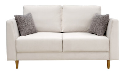 Sofa isolated on white background. Including clipping path