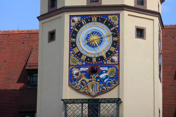 Rathausuhr in Leipzig