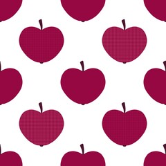 Autumn seamless apples pattern for fabrics and textiles and packaging 