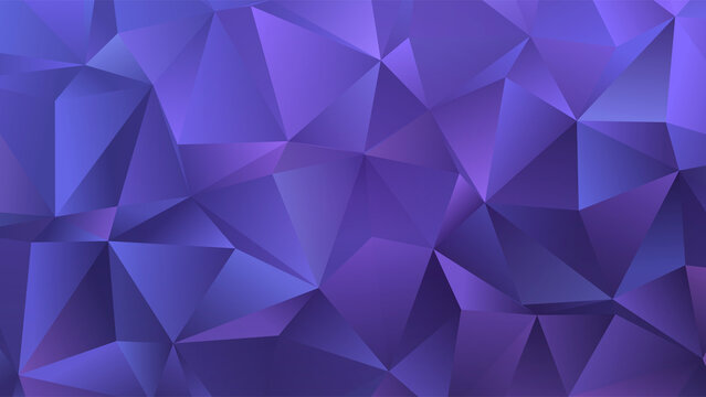 Gradient low poly vector background in very peri, color of the year