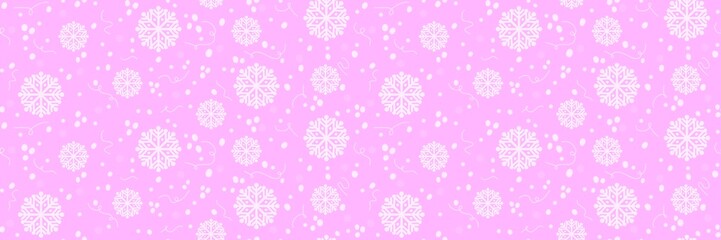 Naklejka premium Seamless pattern with snowflakes on blue background for packaging and fabrics