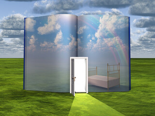 Dream Book with opened door